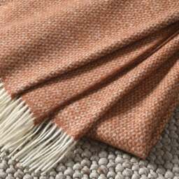 Throw - Stow British Wool Brick - The Cotswold Company