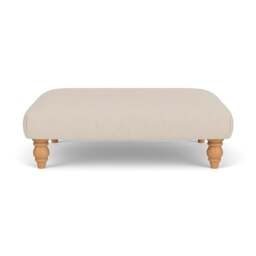 Foot Stool - Lily White - House Linen Mix - Clara - The Cotswold Company - thumbnail 2