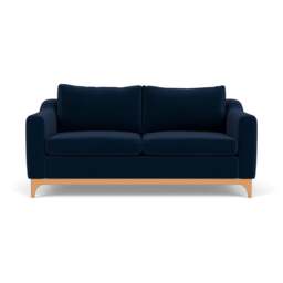 3 Seater Sofa - Deep Blue - Matt Velvet - Watson - The Cotswold Company - thumbnail 2