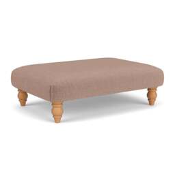 Foot Stool - Dusky Rose - Eco Chenille - Clara - The Cotswold Company - thumbnail 1