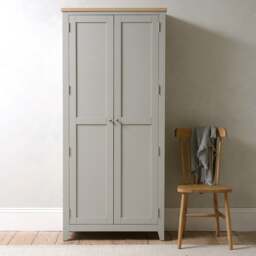 2 Door Hallway Cupboard - Chester Dove Grey - The Cotswold Company - thumbnail 4
