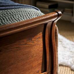 Double Sleigh Bed - Winchcombe Dark Oak - The Cotswold Company - thumbnail 2