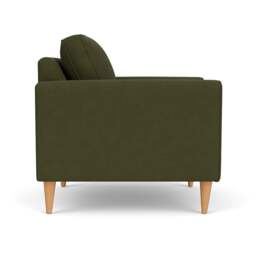 Armchair - Forest Green - House Linen Mix - Saxon - The Cotswold Company - thumbnail 3