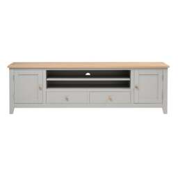 XXL TV Stand up to 90 - Chester Dove Grey - The Cotswold Company - thumbnail 6