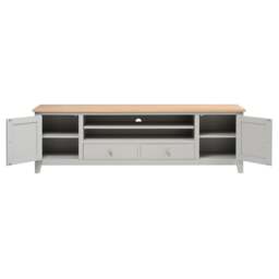 XXL TV Stand up to 90 - Chester Dove Grey - The Cotswold Company - thumbnail 7