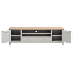 XXL TV Stand up to 90 - Chester Dove Grey - The Cotswold Company - thumbnail 5