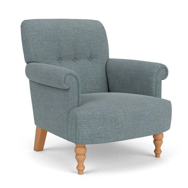 Armchair - Teal marl - Rustic Weave - Harriet - The Cotswold Company - image 1