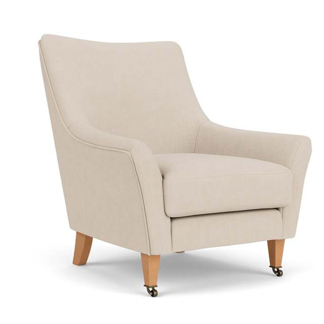 Armchair - Lily White - House Linen Mix - Martha - The Cotswold Company - image 1
