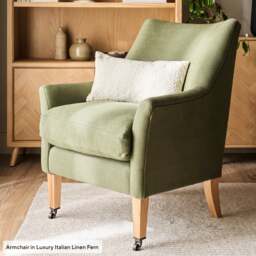 Armchair - Lily White - House Linen Mix - Martha - The Cotswold Company - thumbnail 4