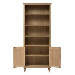 Elkstone Mellow Oak Alcove Display Cabinet - The Cotswold Company - thumbnail 4