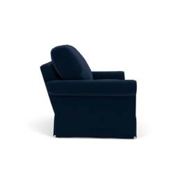 2 Seater Sofa - Deep blue - Matt Velvet - Dawson - The Cotswold Company - thumbnail 3