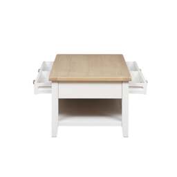 Coffee Table with Drawers - Chester Pure White - The Cotswold Company - thumbnail 7