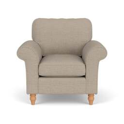 Armchair - Natural - Herringbone Weave - Hurley - The Cotswold Company - thumbnail 2