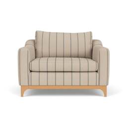 Love Seat - Charcoal  -  Compton Stripe - Watson - The Cotswold Company - thumbnail 2