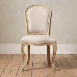 Camille Limewash Oak Dining Chair - The Cotswold Company - thumbnail 4