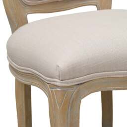 Camille Limewash Oak Dining Chair - The Cotswold Company - thumbnail 6
