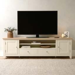 XXL TV Stand up to 90 - Chester Classic Cream - The Cotswold Company