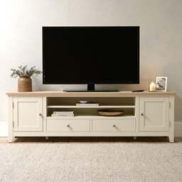 XXL TV Stand up to 90 - Chester Classic Cream - The Cotswold Company - thumbnail 2