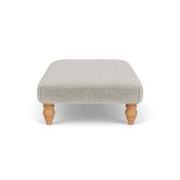 Foot Stool - Grey Mist - Eco Chenille - Clara - The Cotswold Company - thumbnail 3