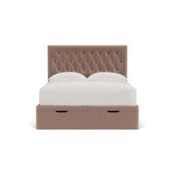 King Size Ottoman Storage Bed - Dusky Rose - Eco Chenille - Calvert - The Cotswold Company - thumbnail 2