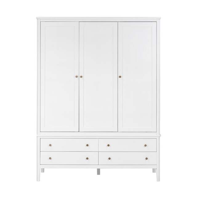 Berkeley White Oak Triple Wardrobe - The Cotswold Company - image 1