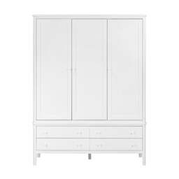 Berkeley White Oak Triple Wardrobe - The Cotswold Company - thumbnail 2