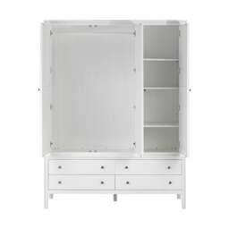 Berkeley White Oak Triple Wardrobe - The Cotswold Company - thumbnail 3