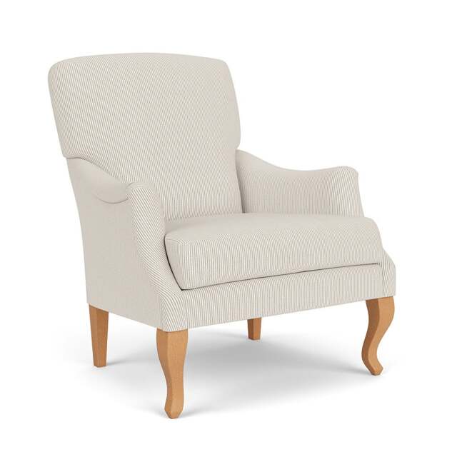 Armchair - Natural - Broadway Stripe - Elsie - The Cotswold Company - image 1