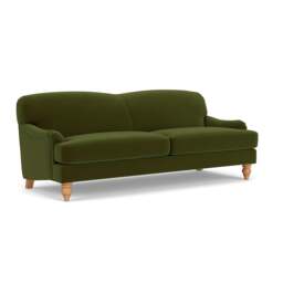 4 Seater Sofa - Forest Green - Matt Velvet - Ashbee - The Cotswold Company
