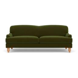 4 Seater Sofa - Forest Green - Matt Velvet - Ashbee - The Cotswold Company - thumbnail 2