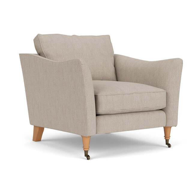 Armchair - Natural - Luxury Italian Linen - Robinson - The Cotswold Company - image 1