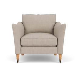 Armchair - Natural - Luxury Italian Linen - Robinson - The Cotswold Company - thumbnail 2