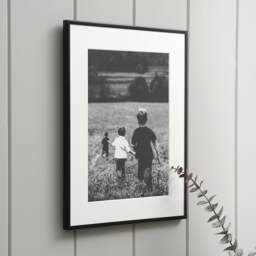 Photo Frame A4 - Fine Black Metal - The Cotswold Company