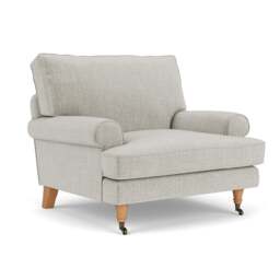 Armchair - Grey Mist - Eco Chenille - Stewart - The Cotswold Company - thumbnail 1