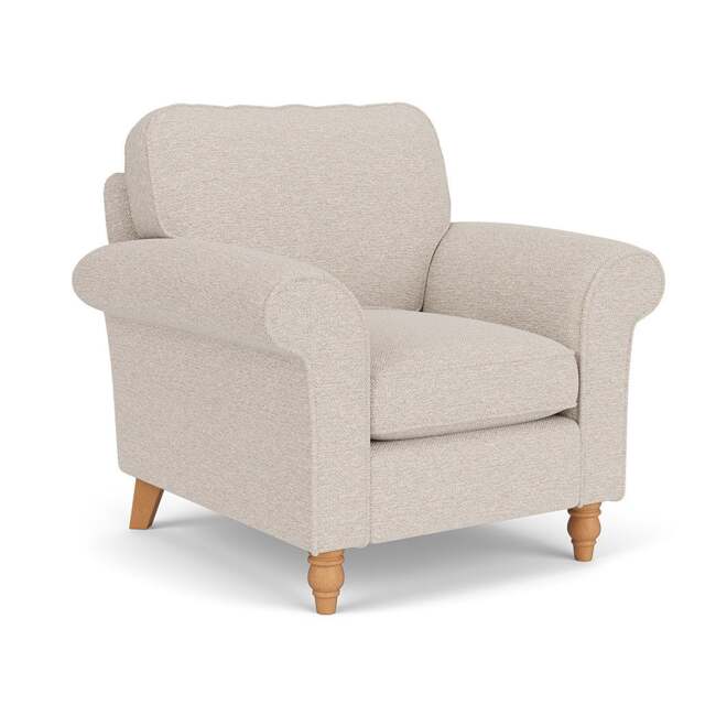 Armchair - Natural - House Weave - Hurley - The Cotswold Company - image 1