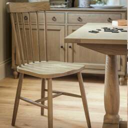 Elkstone Smoked Oak Spindleback Dining Chair - The Cotswold Company
