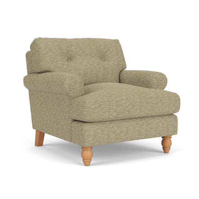 Armchair - Apple - Herringbone Weave - Talbot - The Cotswold Company - image 1