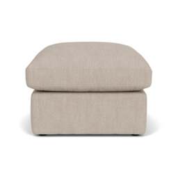 Foot Stool - Natural - Luxury Italian Linen - Clarke Small - The Cotswold Company - thumbnail 2