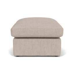 Foot Stool - Natural - Luxury Italian Linen - Clarke Small - The Cotswold Company - thumbnail 3
