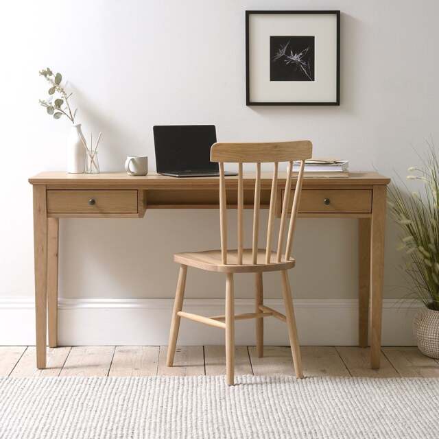 Elkstone Mellow Oak Writing Desk - The Cotswold Company - image 1