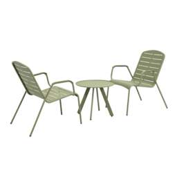 Filkins Metal 2 Seater Bistro Set - The Cotswold Company - thumbnail 4