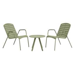 Filkins Metal 2 Seater Bistro Set - The Cotswold Company - thumbnail 3