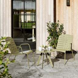 Filkins Metal 2 Seater Bistro Set - The Cotswold Company