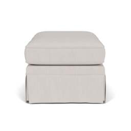 Foot Stool - Soft White - Luxury Italian Linen - Dawson Small - The Cotswold Company - thumbnail 3