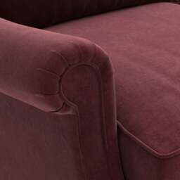Armchair - Dark Rosehip - Matt Velvet - Taylor High Back - The Cotswold Company - thumbnail 4