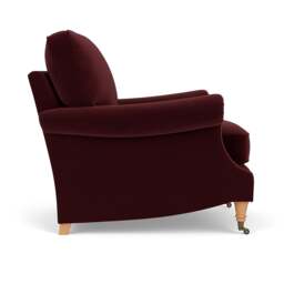 Armchair - Dark Rosehip - Matt Velvet - Taylor High Back - The Cotswold Company - thumbnail 3