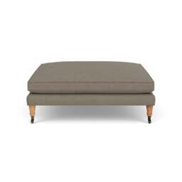 Foot Stool - Mid Grey - House Linen Mix - Taylor Small - The Cotswold Company - thumbnail 2