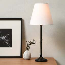 Clover Black Table Lamp - Home Accessories - The Cotswold Company - thumbnail 2