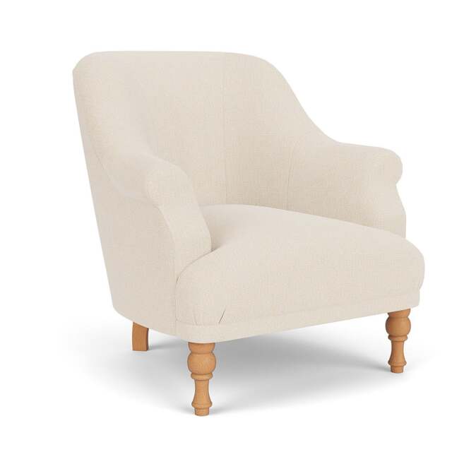 Armchair - Cream - House Weave - Everett - The Cotswold Company - image 1