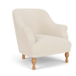 Armchair - Cream - House Weave - Everett - The Cotswold Company